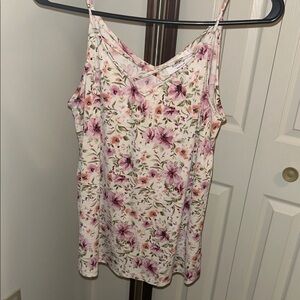 Kaileigh Floral Camisole in Pink and Cream